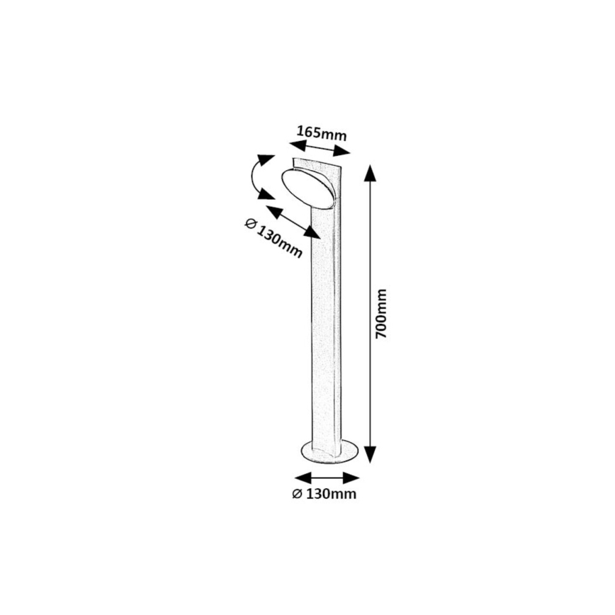 Rabalux - LED spoljna lampa LED/12W/230V IP54
