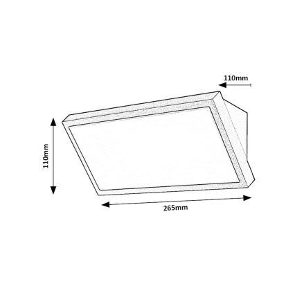 Rabalux - LED spoljašnje zidno svetilo LED/18W/230V 2700/4000/6500K IP65