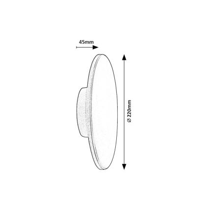 Rabalux - LED spoljašnje zidno svetlo 15W/230V 2700/4000/6500K IP65 braon