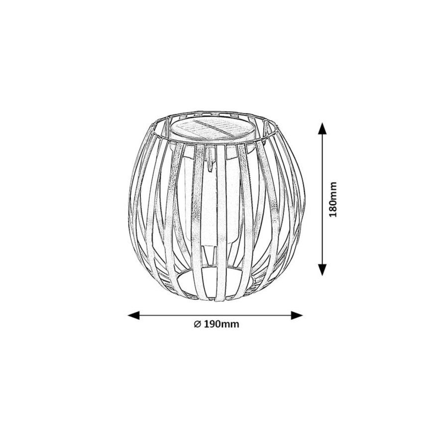 Rabalux - LED solarna svetiljka LED/1W/1,2V 300mAh IP44