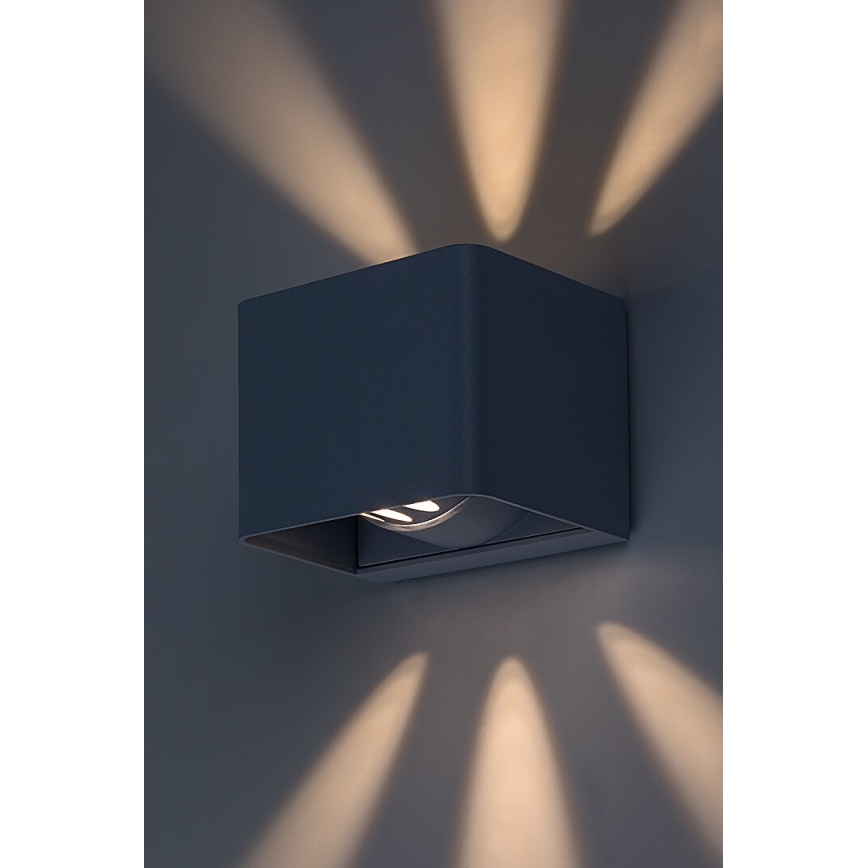 Rabalux - LED spoljašnje zidno svetlo LED/10W/230V IP54 sivo