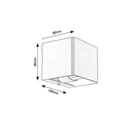 Rabalux - LED spoljašnje zidno svetlo LED/10W/230V IP54 sivo