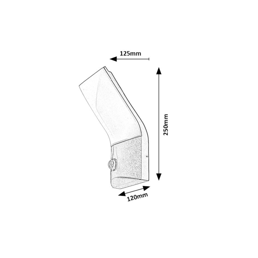 Rabalux - LED spoljno zidno svetlo sa senzorom LED/10W/230V IP54