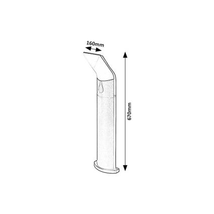 Rabalux - LED spoljašnja lampa LED/10W/230V IP54