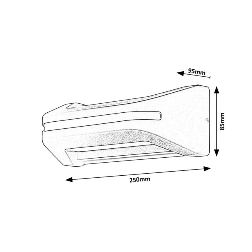 Rabalux - LED spoljašnje zidno svetlo LED/20W/230V IP54