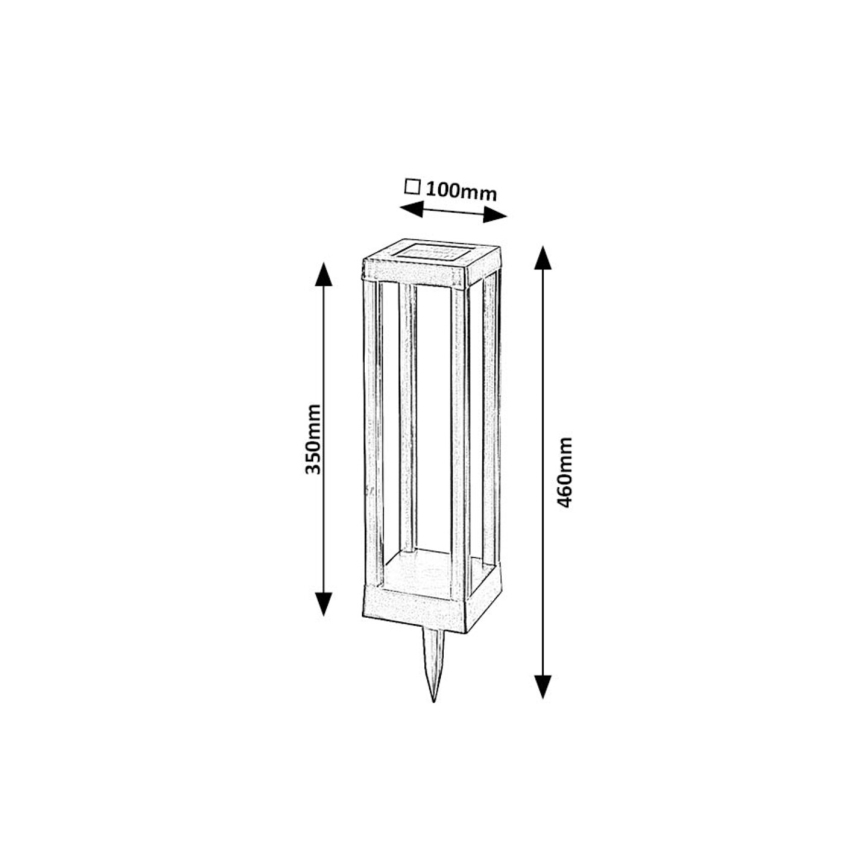 Rabalux - LED solarno svetlo LED/0,18W/3,7V IP44 500 mAh