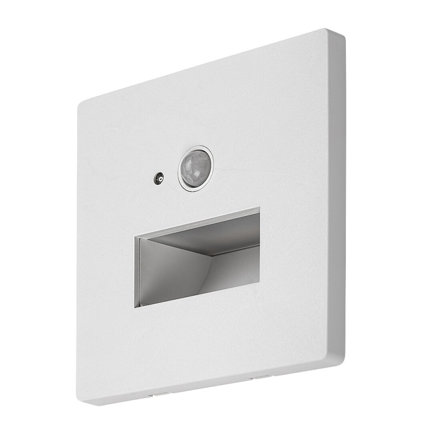 Rabalux - LED svetlo za stepenište sa senzorom pokreta i sumraka, LED/1W/230V, 3000/4500/6500K, bela