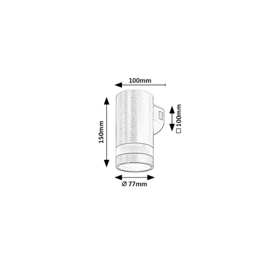 Rabalux - LED spoljašnje zidno svetlo LED/9W/230V IP65 braon