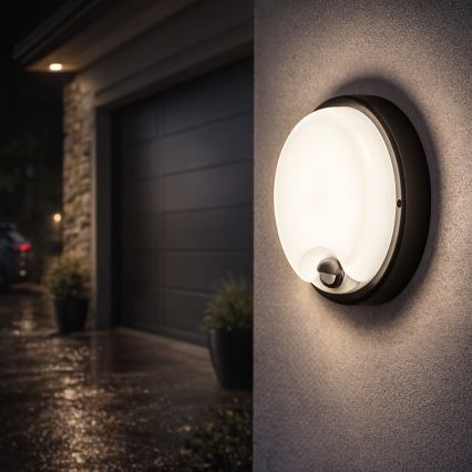 Rabalux - LED spoljno zidno svetlo sa senzorom LED/18W/230V IP65 crno