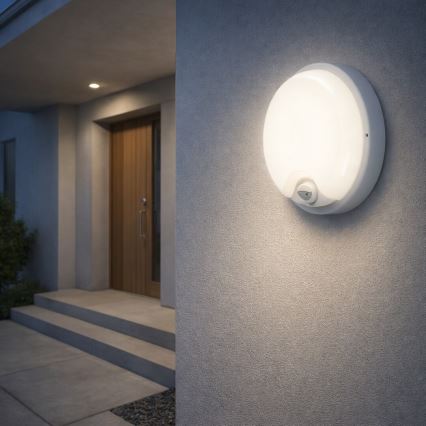 Rabalux - LED spoljašnje zidno svetlo sa senzorom LED/18W/230V IP65 belo