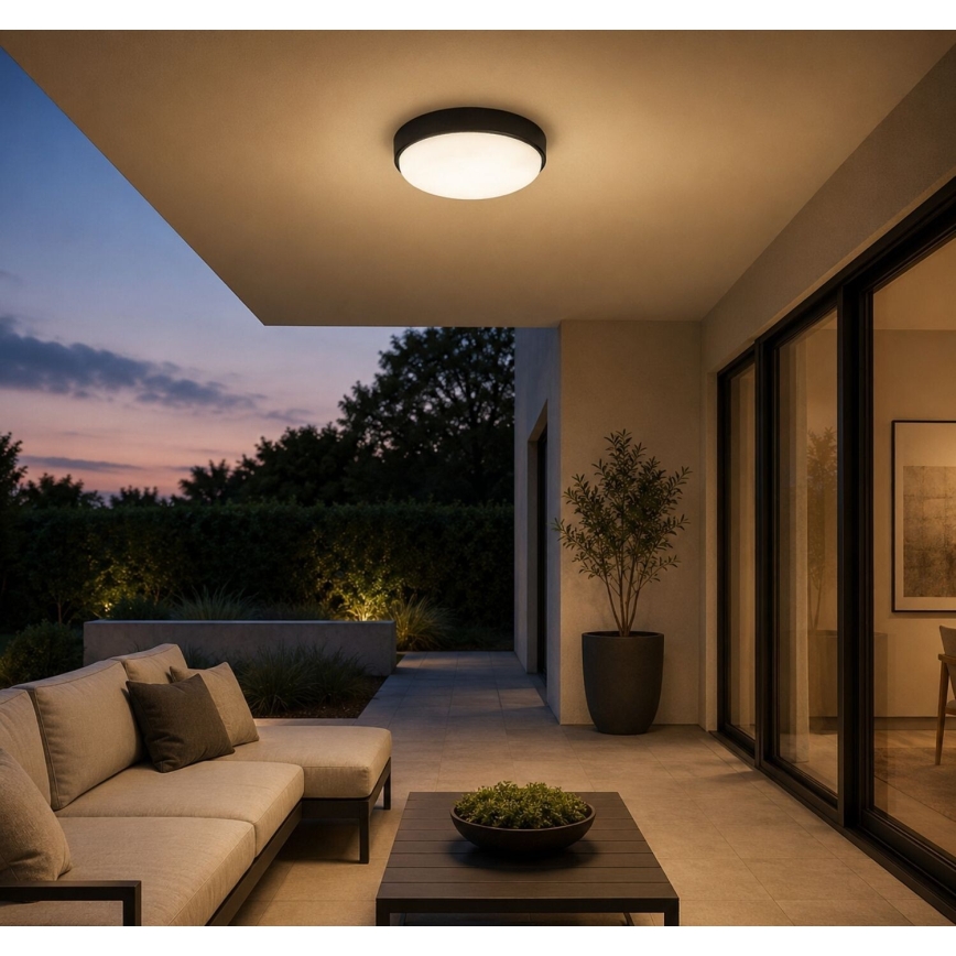 Rabalux - LED spoljašnje plafonsko svetlo LED/14W/230V IP54 crno