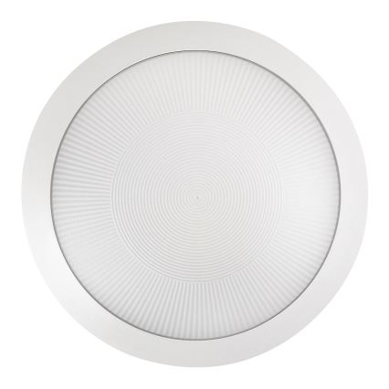 Rabalux - Spoljašnje plafonsko svetlo sa senzorom pokreta 1xE27/9W/230V IP65 Ø 30 cm bela