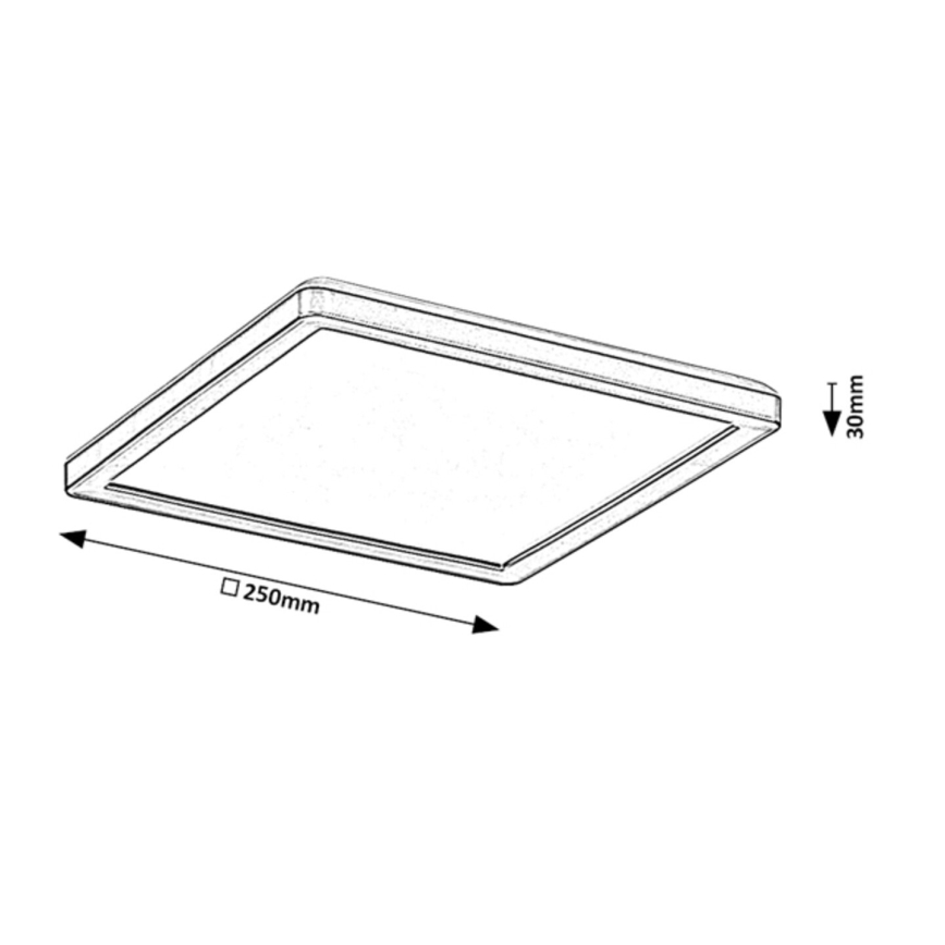Rabalux - prigušiva LED spoljašnje plafonsko svetlo LED/15W/230V Wi-Fi Tuya 2700-6500K IP44 + daljinski upravljač