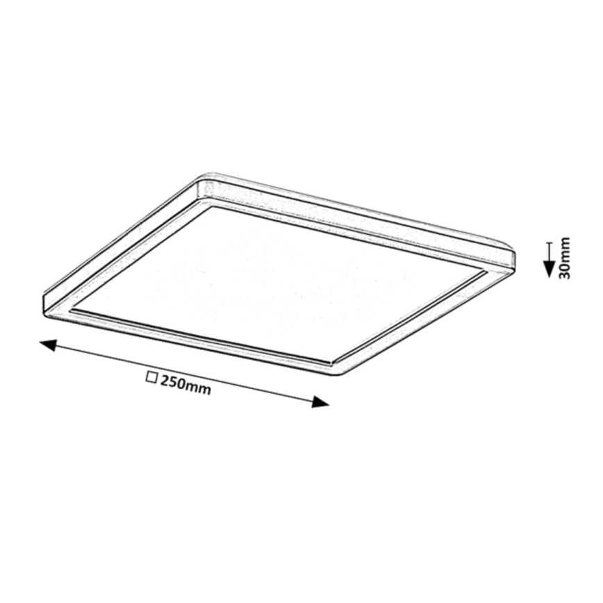 Rabalux - prigušiva LED spoljašnje plafonsko svetlo LED/15W/230V Wi-Fi Tuya 2700-6500K IP44 + daljinski upravljač