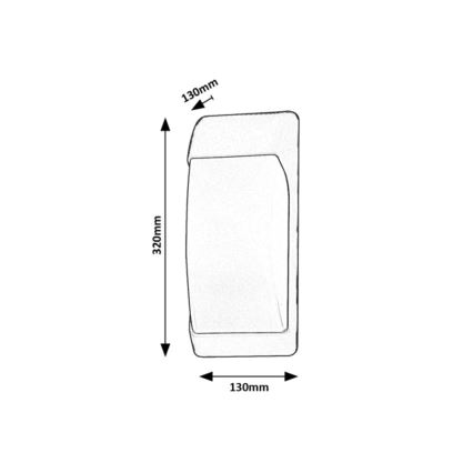 Rabalux - Spoljno zidno svetlo 1xE27/12W/230V IP65