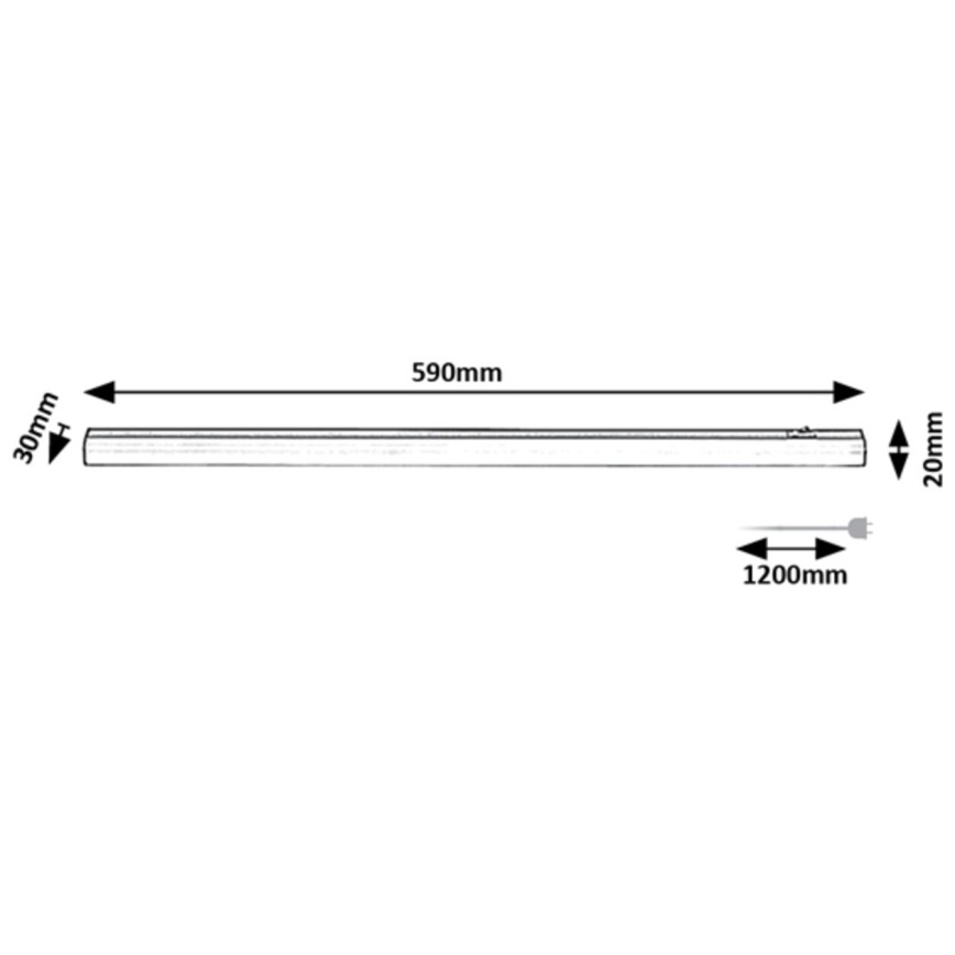 Rabalux - LED podpultna svetiljka LED/9W/230V 4000K 59 cm