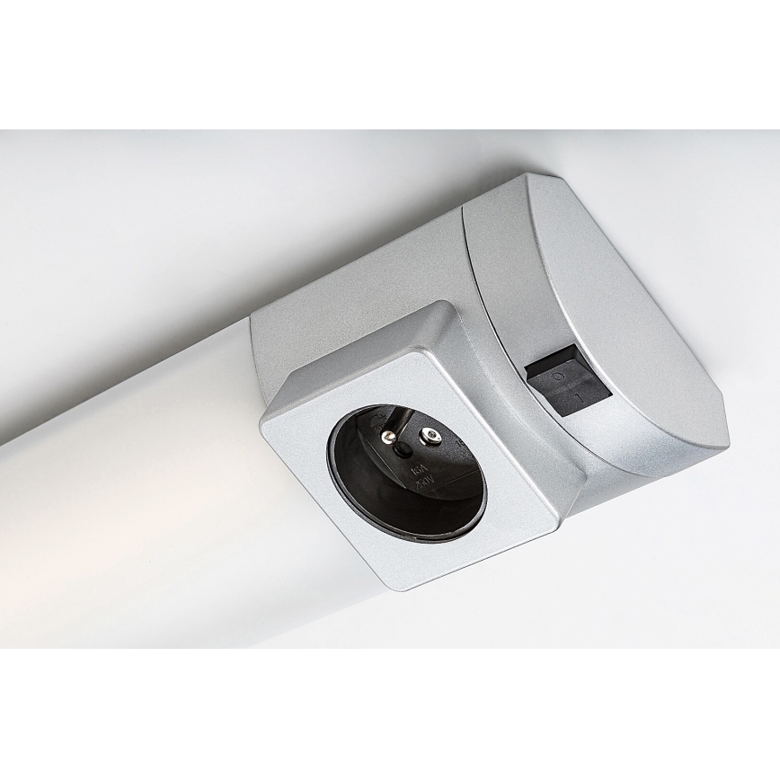 Rabalux - LED svetlo za montažu ispod kuhinjske ploče sa utičnicom LED/5W/230V 4000K 45 cm srebrne boje