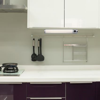 Rabalux - LED svetlo za ispod ormarića sa utičnicom LED/8W/230V 4000K 68 cm srebrna