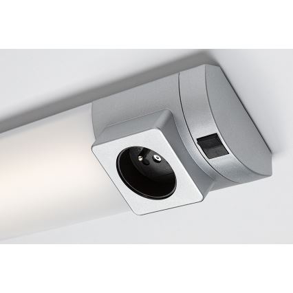Rabalux - LED svetlo za ispod ormarića sa utičnicom LED/8W/230V 4000K 68 cm srebrna
