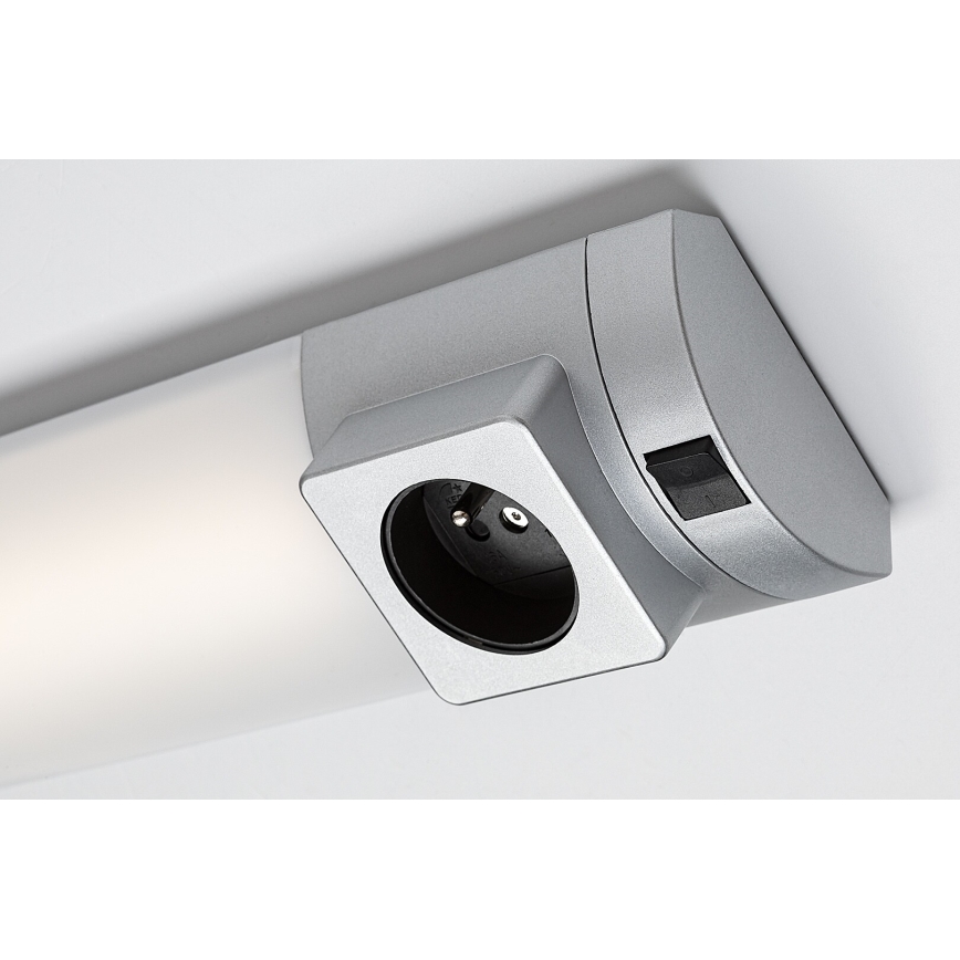 Rabalux - LED svetlo za ispod ormarića sa utičnicom LED/8W/230V 4000K 68 cm srebrna