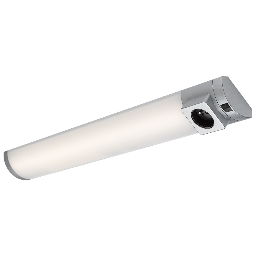 Rabalux - LED svetlo za ispod ormarića sa utičnicom LED/8W/230V 4000K 68 cm srebrna