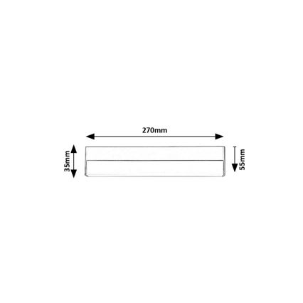 Rabalux - LED svetlo za ispod ormarića LED/7W/230V 4000K crna