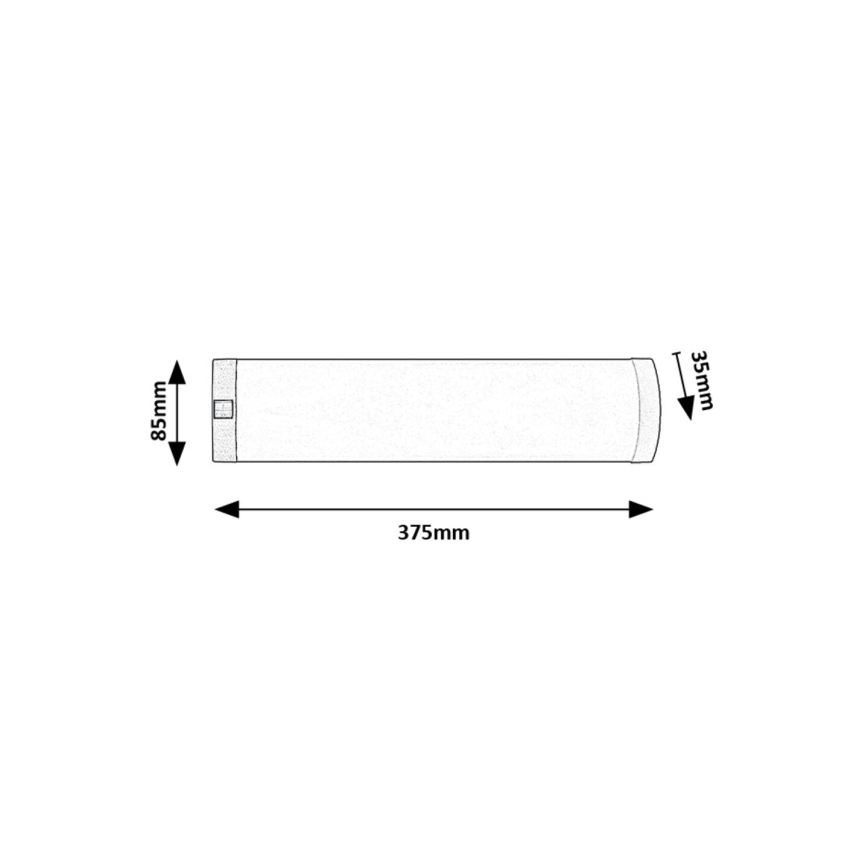 Rabalux - LED svetlo za ispod ormarića LED/5W/230V 4000K sjajni hrom