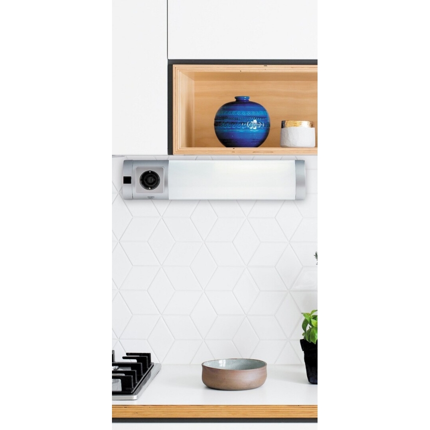 Rabalux - LED svetlo za ispod ormarića sa utičnicom LED/5W/230V 4000K 45 cm mat hrom