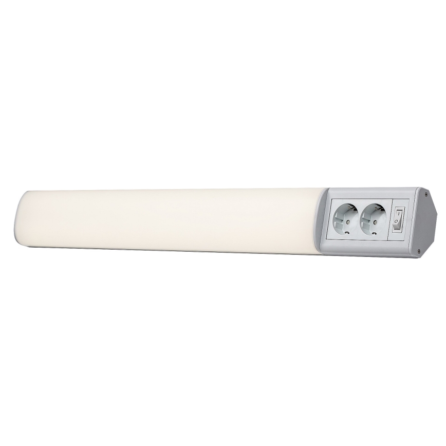 Rabalux - LED svetlo za ugradnju ispod kuhinjskih elemenata sa 2 utičnice LED/15W/230V 4000K 70 cm belo