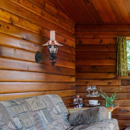 Rabalux - Zidna svetiljka 1xE14/40W/230V, orah