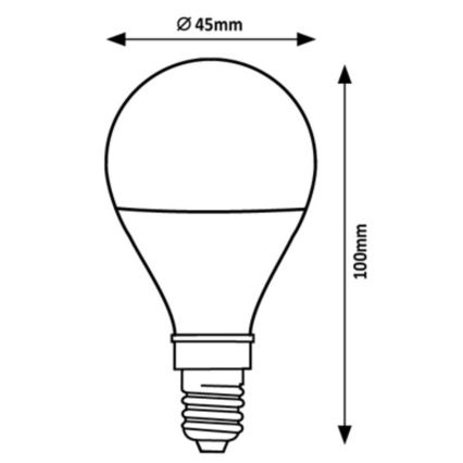 Rabalux - LED Sijalica G45 E14/2W/230V 4000K Energetska klasa A