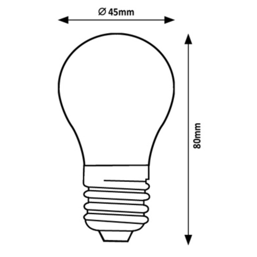 Rabalux - LED sijalica G45 E27/2W/230V 3000K Energetski razred A