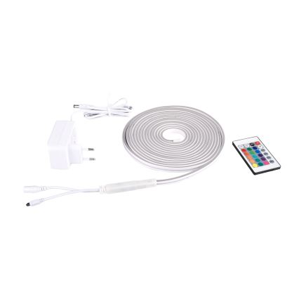 Rabalux - LED RGBW prigušiva traka LED/21W/230V 5 m IP67 + daljinski upravljač