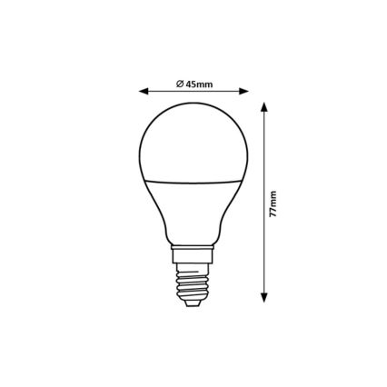Rabalux - LED sijalica G45 E14/5W/230V 6500K