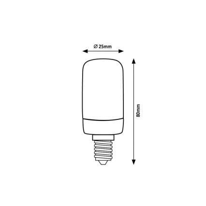 Rabalux - LED sijalica T25 E14/4W/230V 4000K