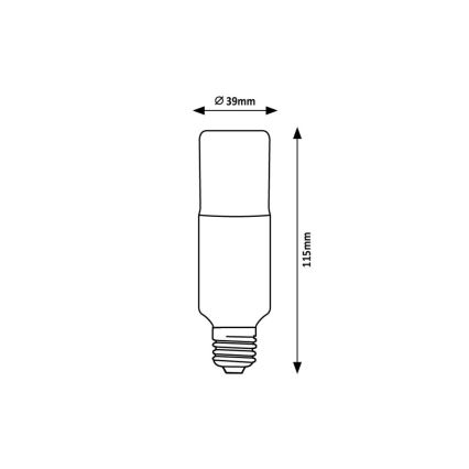 Rabalux - LED sijalica SMD T39 E27/9W/230V 3000K