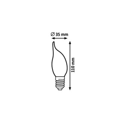 Rabalux - LED sijalica FILAMENT CF35 E14/4W/230V 4000K
