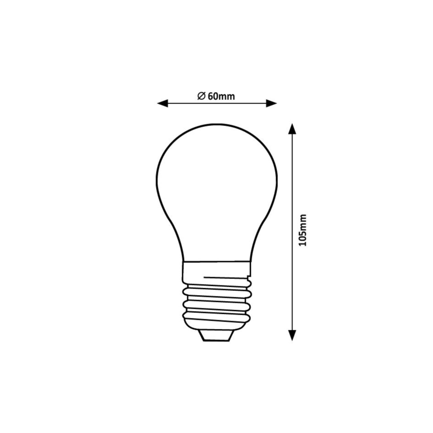 Rabalux - LED sijalica FILAMENT A60 E27/4W/230V 3000K Energetski razred A