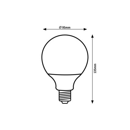 Rabalux - LED sijalica SMD G95/15W/230V 4000K