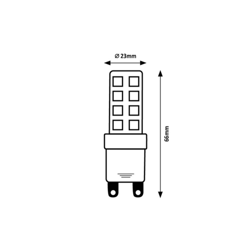 Rabalux - LED sijalica SMD G9/9W/230V 3000K