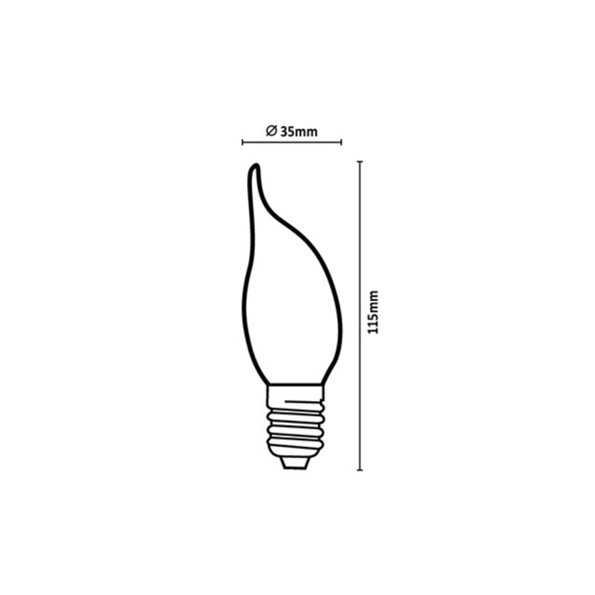 Rabalux - LED Sijalica FILAMENT CF35 E14/6W/230V 4000K