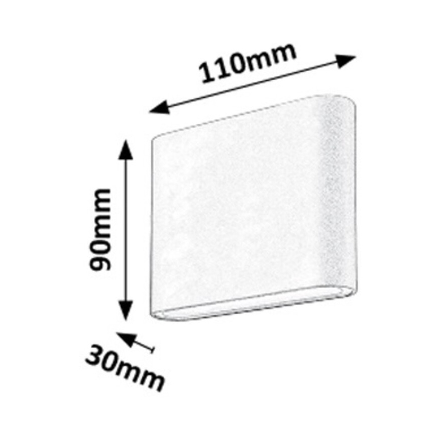 Rabalux - LED spoljašnje zidno svetlo 2xLED/3W/230V IP54 3000K