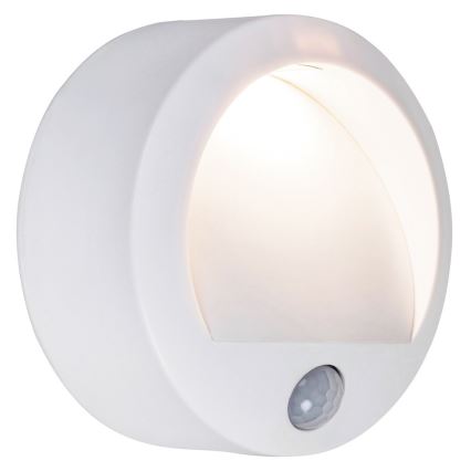 Rabalux - LED spoljno zidno svetilo sa senzorom LED/1,5W/3xAA belo IP44