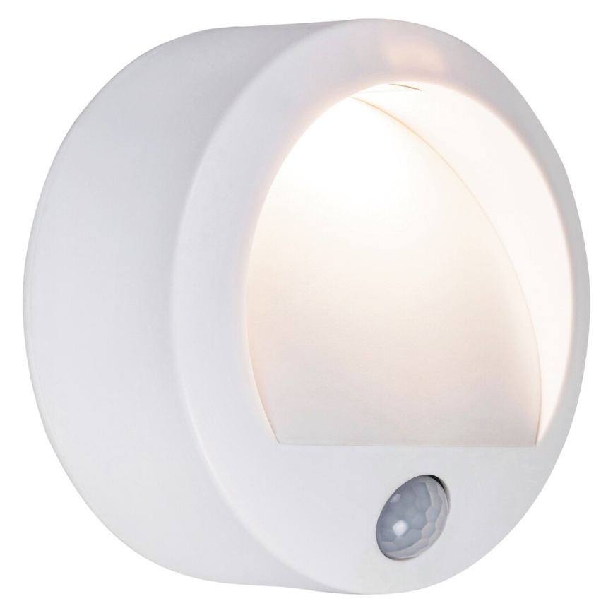 Rabalux - LED spoljno zidno svetilo sa senzorom LED/1,5W/3xAA belo IP44