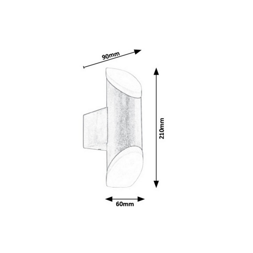 Rabalux - spoljašnje zidno LED svetlo 6W/230V 270lm 3000K IP44