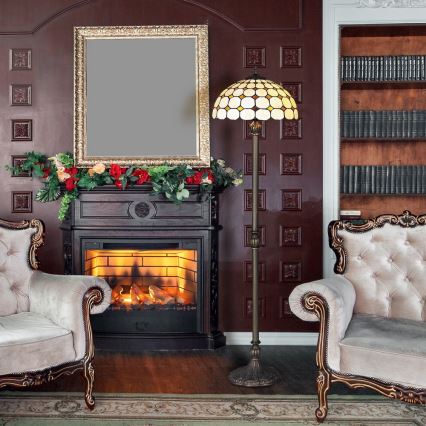 Rabalux - Tiffany vitražna podna lampa 2xE27/60W/230V