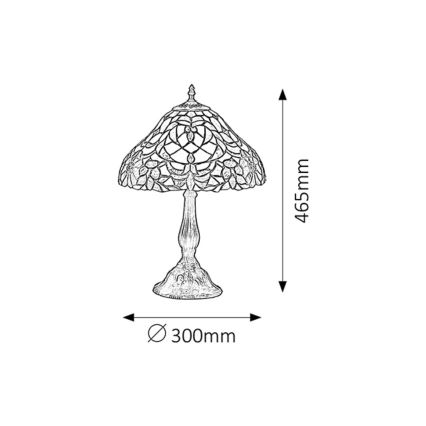 Rabalux - Tiffany vitražna stona lampa 1xE27/60W/230V