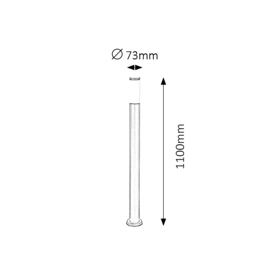 Rabalux - Spoljna lampa 1xE27/25W/230V IP44 110 cm