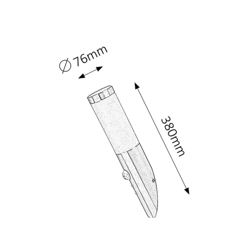 Rabalux - Spoljna zidna svetiljka sa senzorom 1xE27/25W/230V IP44