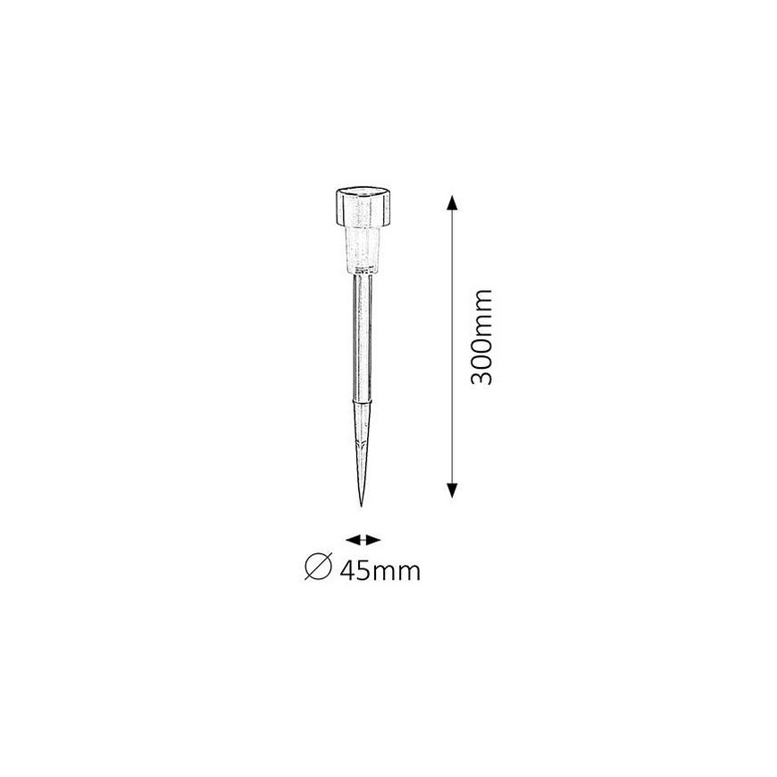 Rabalux - LED Solarno osvetljenje LED/0,1W/1xNi-MH 400 mAh IP44